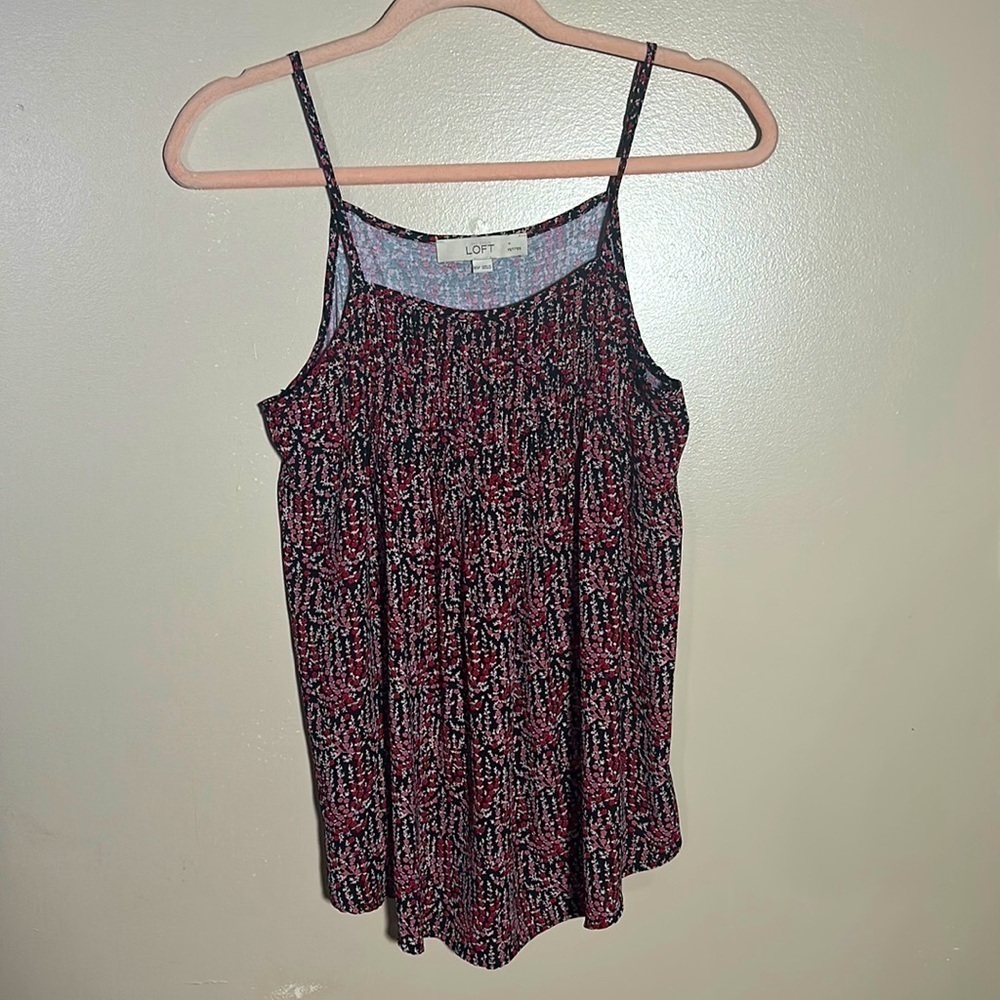 Loft Floral Tank Top | XS Petite